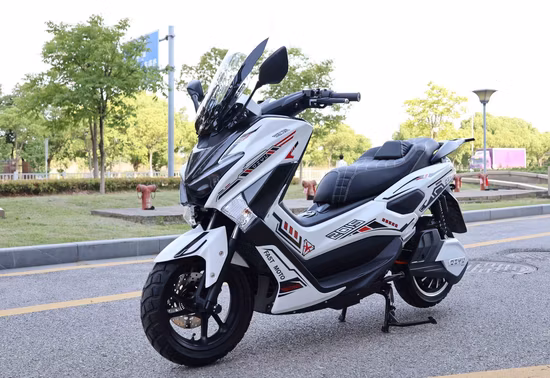 Motocicleta eléctrica de gran potencia con batería de litio 72V100ah/ Motocicleta deportiva de carreras